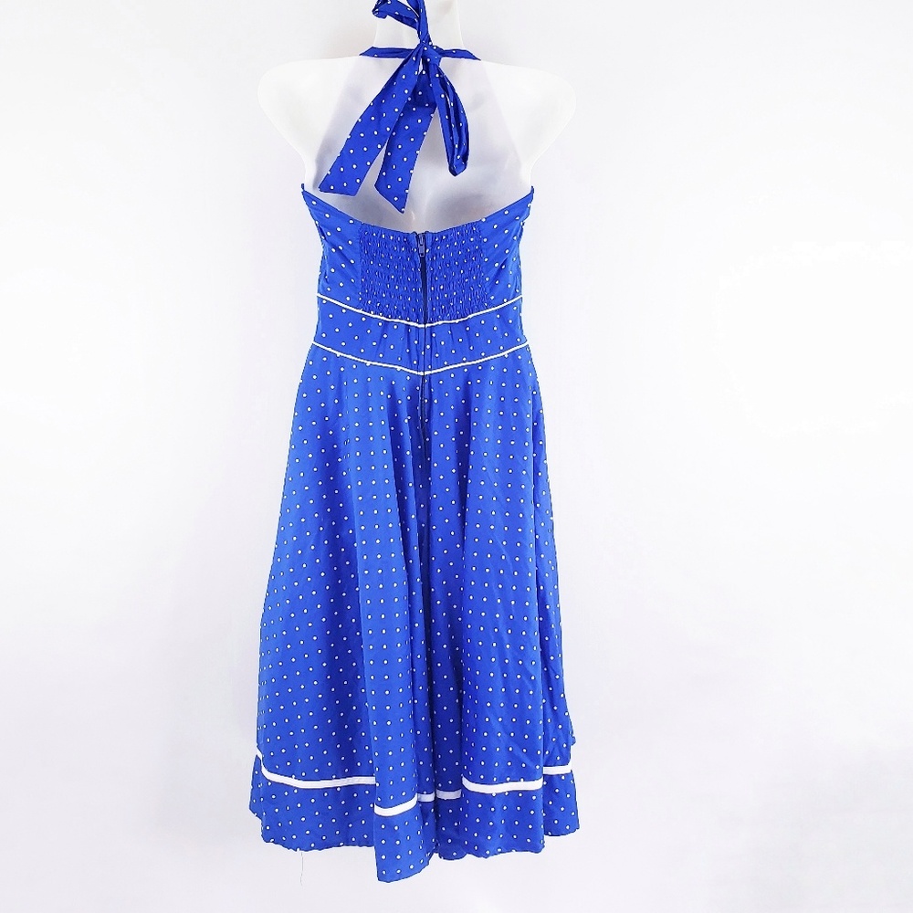 🚫SOLD🚫 Hell Bunny Vixen Blueberry Buckle Dress - Picture 4 of 6